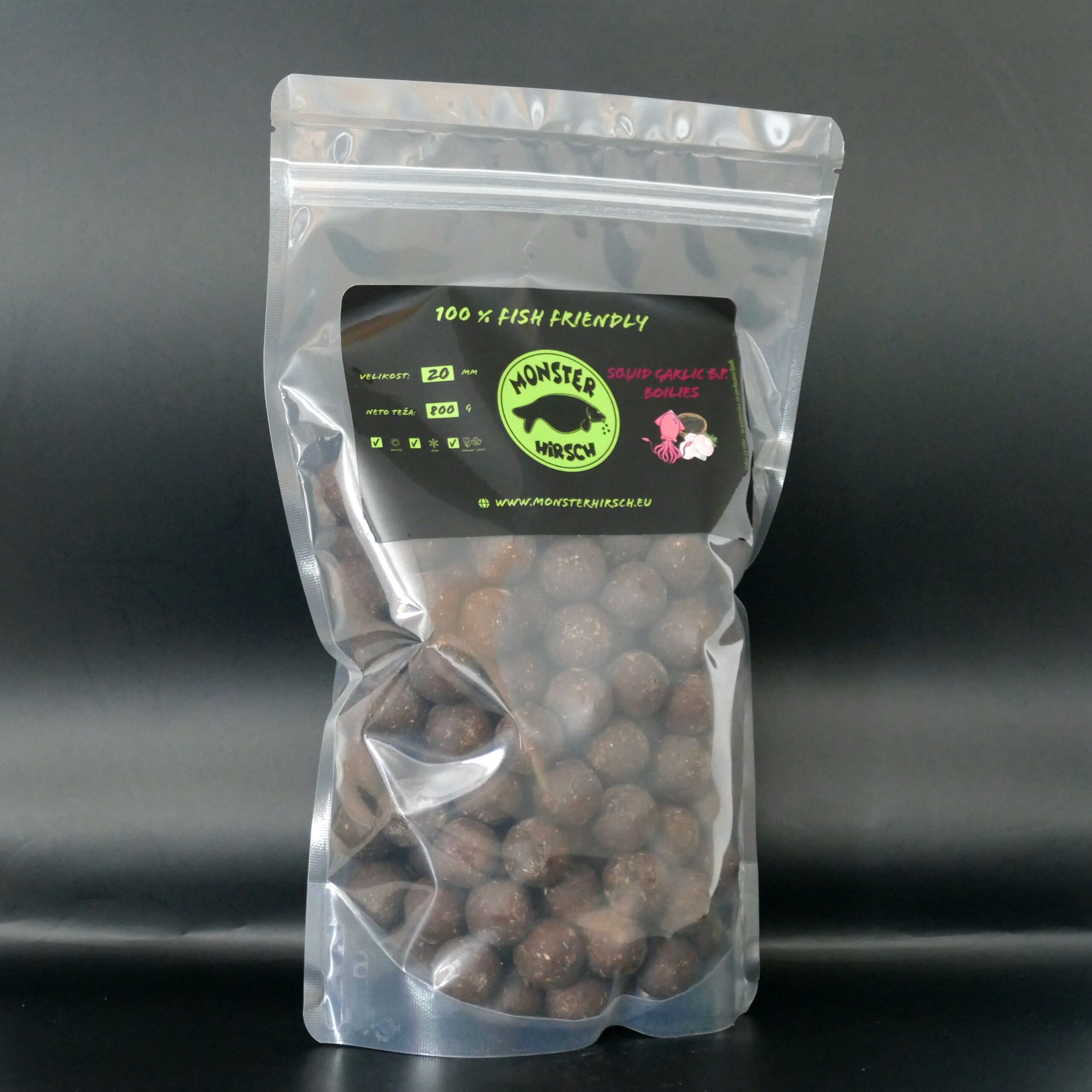 SQUID GARLIC B.P. boilie 20mm (800 g)